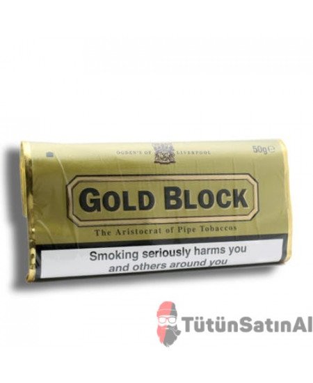 Gold Block İthal Paket Pipo Tütünü 50gr Gold Block İthal Paket Pipo Tütünü 50gr