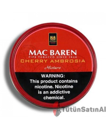 Mac Baren Cherry Ambrosia ( kiraz-vişne Aromalı) Pipo Tütünü Mac Baren Cherry Ambrosia ( kiraz-vişne Aromalı) Pipo Tütünü
