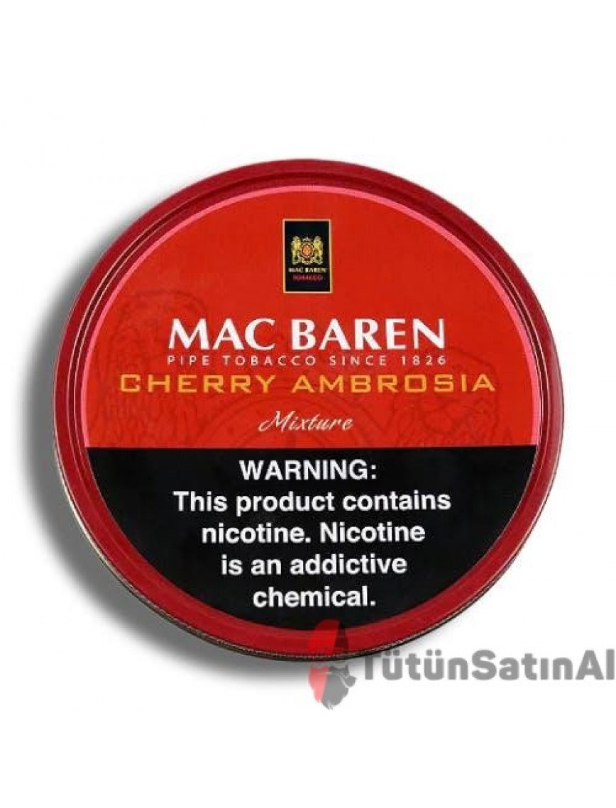 Mac Baren Cherry Ambrosia ( kiraz-vişne Aromalı) Pipo Tütünü Mac Baren Cherry Ambrosia ( kiraz-vişne Aromalı) Pipo Tütünü