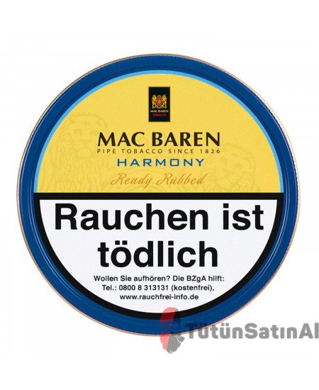 Mac Baren Harmony ( Tatlı - Çikolata aromalı ) Pipo Tütünü Mac Baren Harmony ( Tatlı - Çikolata aromalı ) Pipo Tütünü