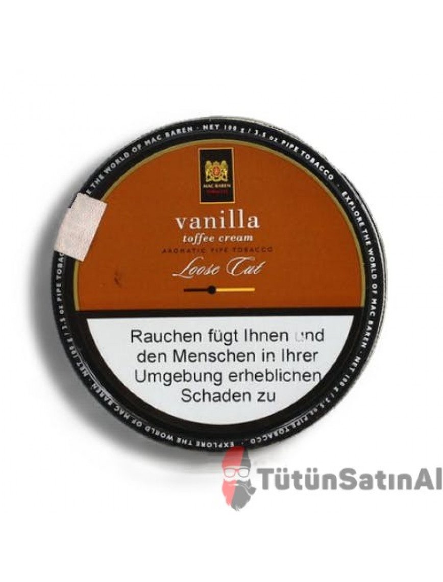 Mac Baren Vanilla Toffe Cream ( şekerleme ve vanilya aromalı ) Pipo Tütünü Mac Baren Vanilla Toffe Cream ( şekerleme ve vanilya aromalı ) Pipo Tütünü