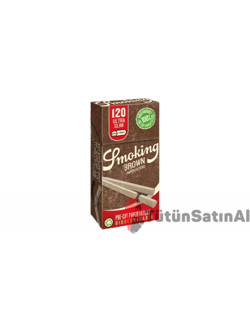 Smoking Pre-Cut Brown Ultra Slim 5,7mm Sarma Filtresi Smoking Pre-Cut Brown Ultra Slim 5,7mm Sarma Filtresi