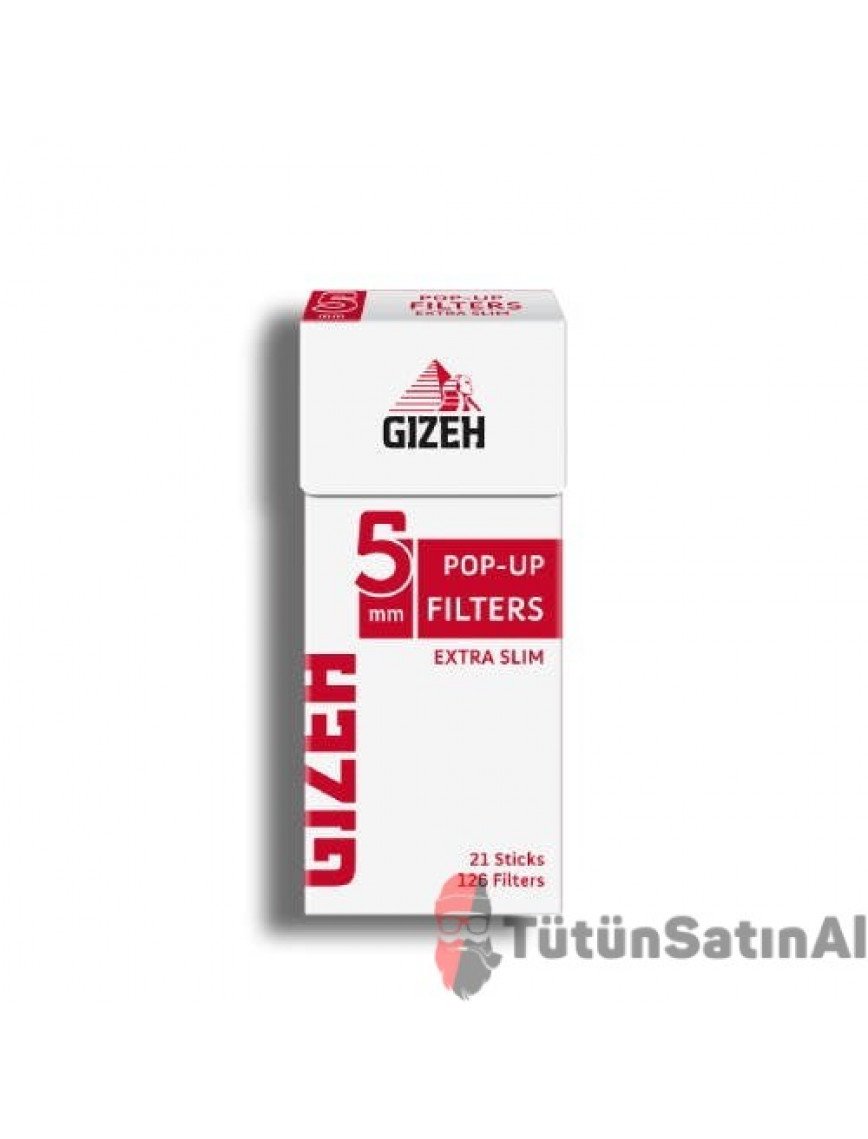 Gizeh Pop-Up Extra Slim 5.3 mm Kutu Filtre Tane Gizeh Pop-Up Extra Slim 5.3 mm Kutu Filtre Tane