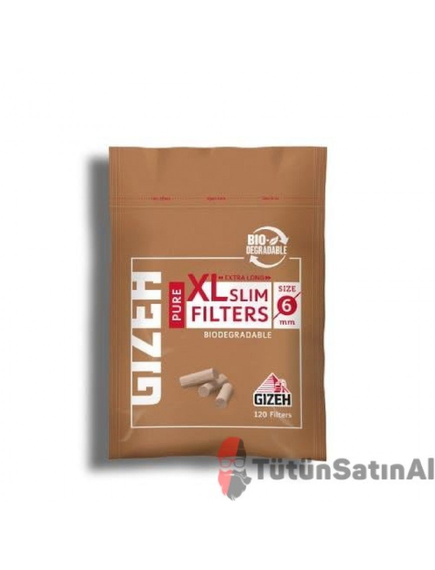 Gizeh Pure XL Slim Organic 6 mm Poşet Filtre Tane Gizeh Pure XL Slim Organic 6 mm Poşet Filtre Tane