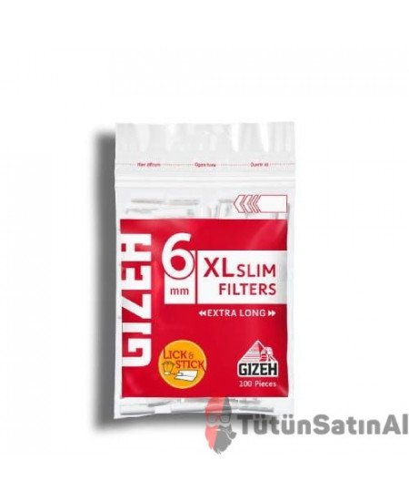 Gizeh XL 6MM Slim Poşet Sigara Sarma Filtresi 6 X 15 MM Gizeh XL 6MM Slim Poşet Sigara Sarma Filtresi 6 X 15 MM