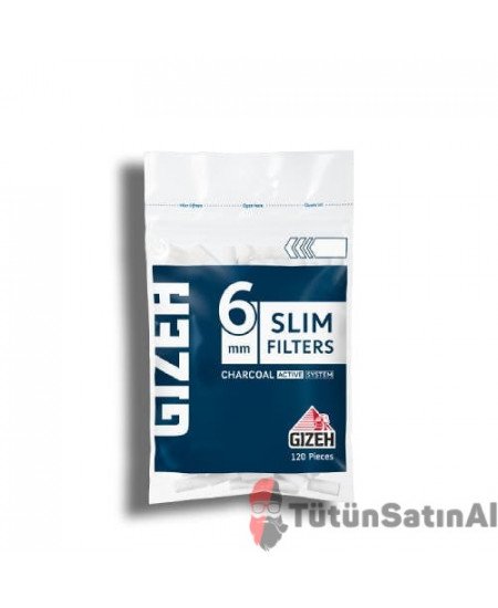 Gizeh Slim Charcoal 6mm Kömürlü Filtre Gizeh Slim Charcoal 6mm Kömürlü Filtre