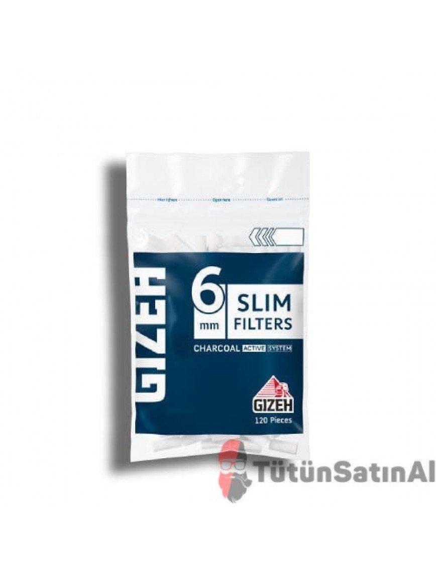 Gizeh Slim Charcoal 6mm Kömürlü Filtre Gizeh Slim Charcoal 6mm Kömürlü Filtre