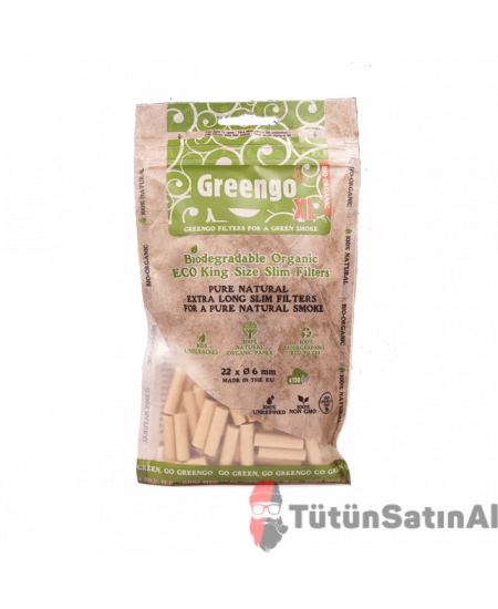 Greengo Organic Eco Slim XL (22 X 6 mm) Poşet Filtre Greengo Organic Eco Slim XL (22 X 6 mm) Poşet Filtre