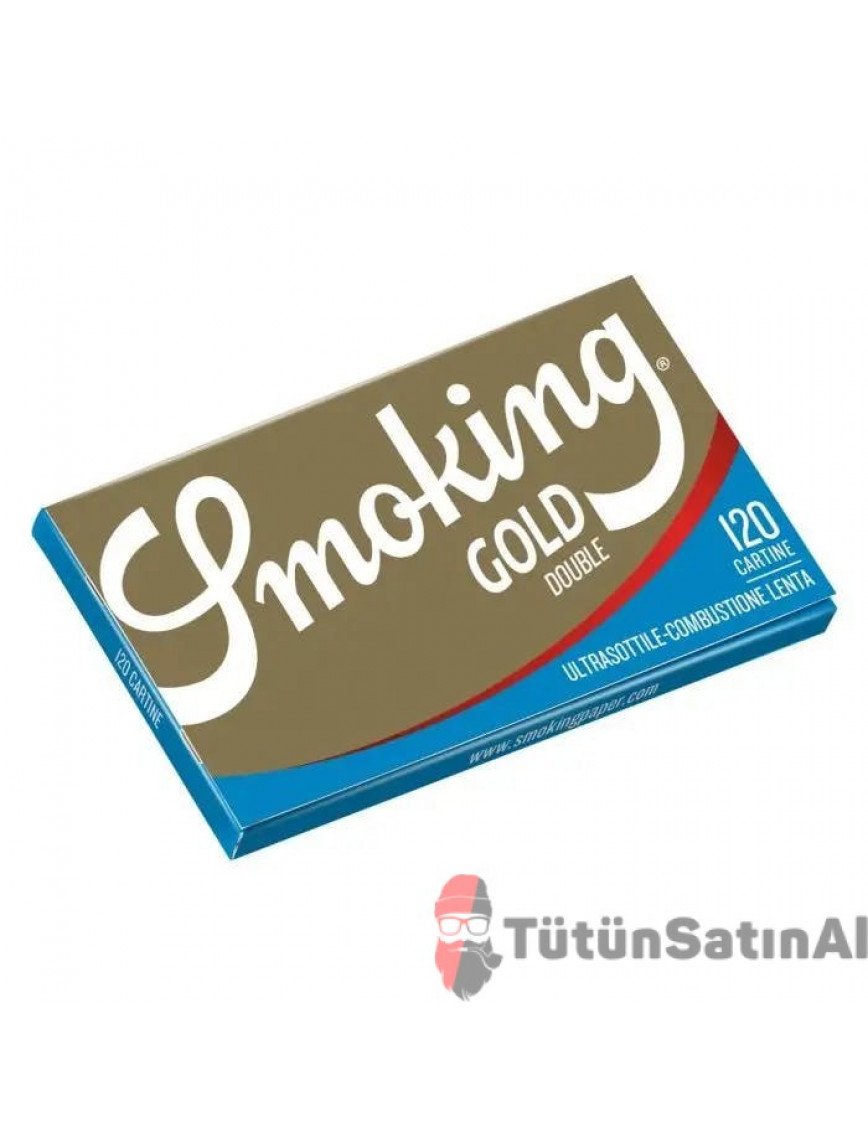 Smoking Gold Double Ultrasottile 120'li Tütün Sarma Kağıdı (Ultra İnce) Smoking Gold Double Ultrasottile 120'li Tütün Sarma Kağıdı (Ultra İnce)