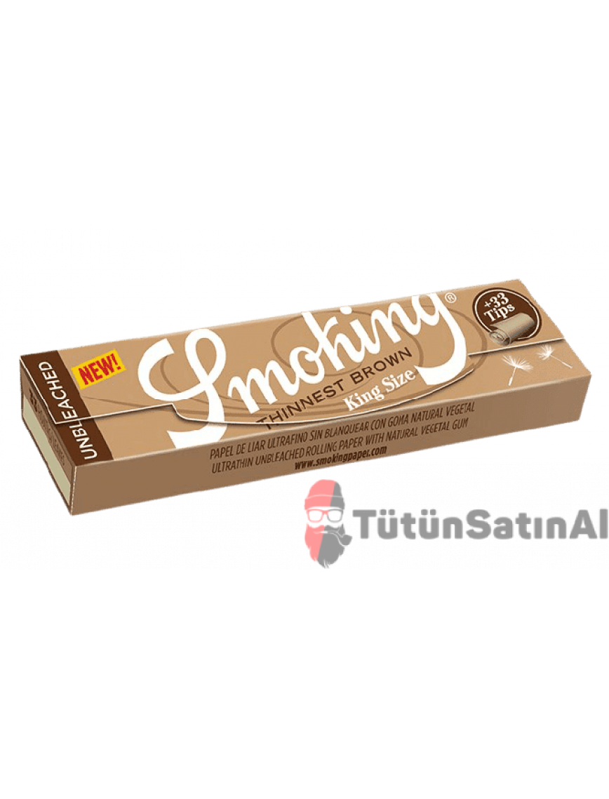 Smoking Thinnest Brown Zıvanalı Sigara Sarma Kağıdı