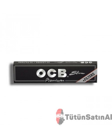 OCB King Size Slim Filter Siyah Zıvanalı Tane OCB King Size Slim Filter Siyah Zıvanalı Tane