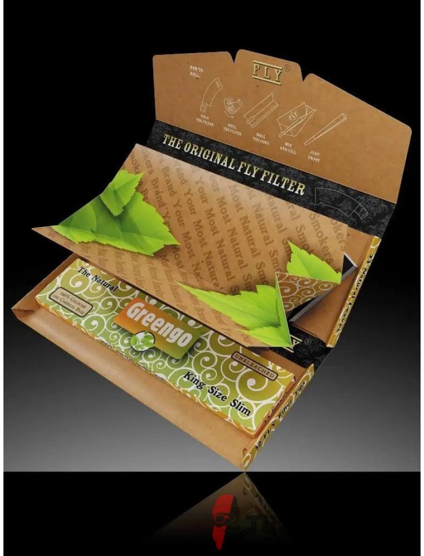 Greengo Fly Black Silk Zıvanalı Sarma Kağıdı