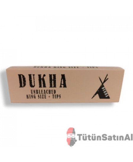 Dukha Unbleached King Size Tips Zıvanalı Mıknatıslı Sarma Kağıdı Dukha Unbleached King Size Tips Zıvanalı Mıknatıslı Sarma Kağıdı