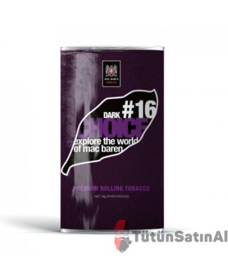 Mac Baren Dark Chocolate #16 40Gr (Bitter Çikolata) Mac Baren Dark Chocolate #16 40Gr (Bitter Çikolata)
