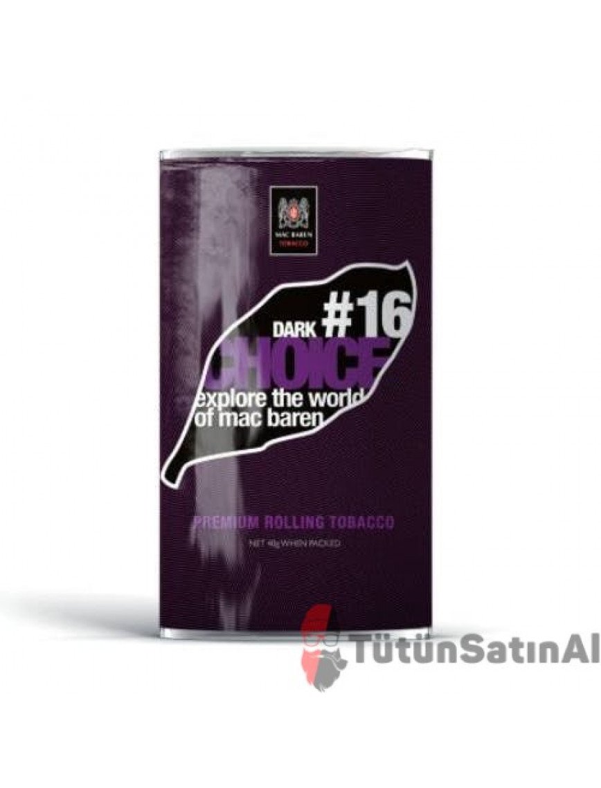 Mac Baren Dark Chocolate #16 40Gr (Bitter Çikolata) Mac Baren Dark Chocolate #16 40Gr (Bitter Çikolata)