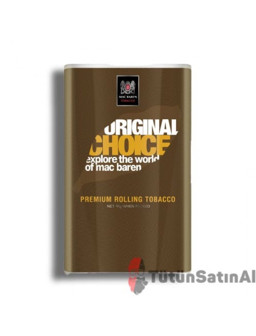 Mac Baren Original Choice #01 40Gr (Karamel-Vanilya) Mac Baren Original Choice #01 40Gr (Karamel-Vanilya)