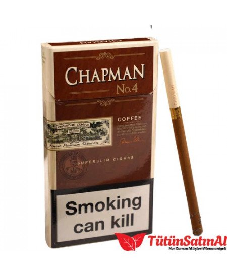 Chapman Coffe No:4 Slim İthal Sigara - Kahve aromalı sigara Chapman Coffe No:4 Slim İthal Sigara - Kahve aromalı sigara