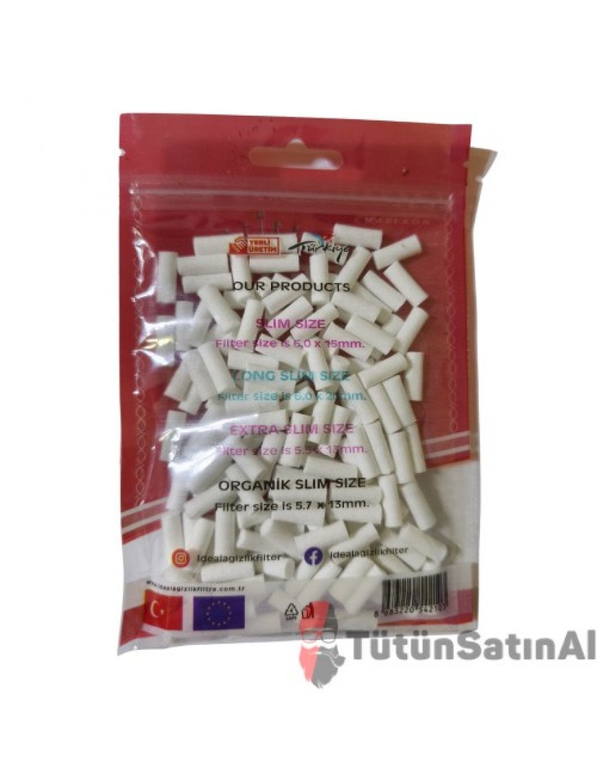 İdeal Ultra Premium Slim Filtre  6x15mm 150'li