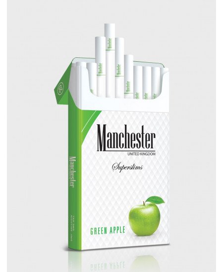 Manchester Superslims Green Apple - Yeşil Elma Manchester Superslims Green Apple - Yeşil Elma