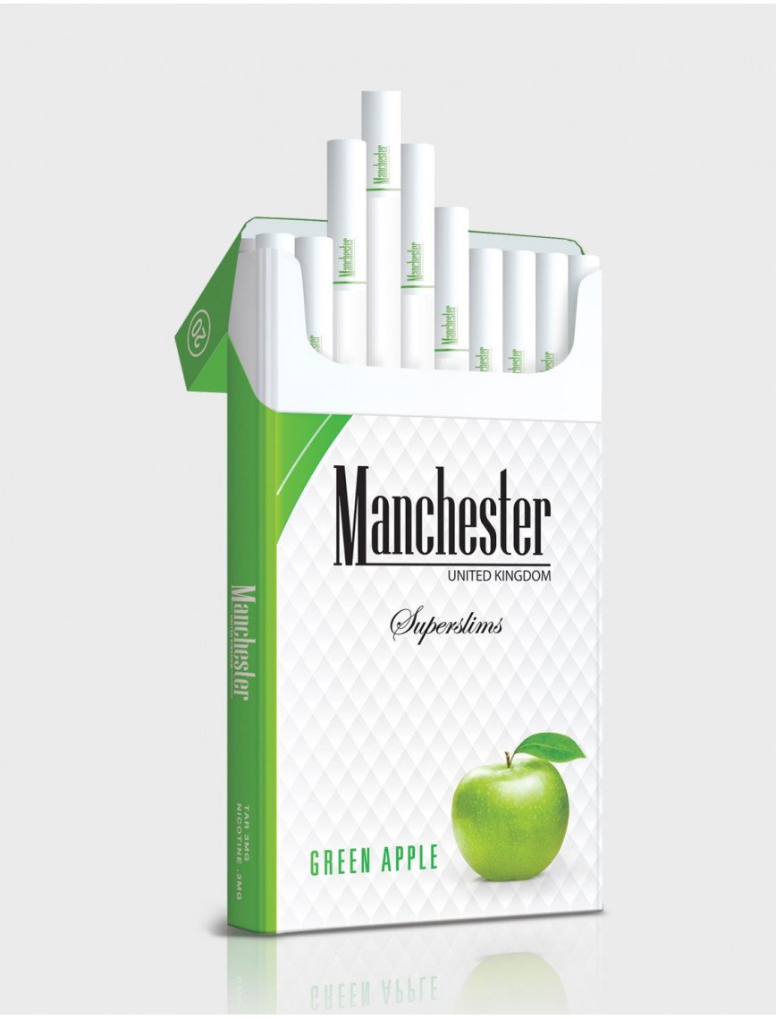 Manchester Superslims Green Apple - Yeşil Elma Manchester Superslims Green Apple - Yeşil Elma