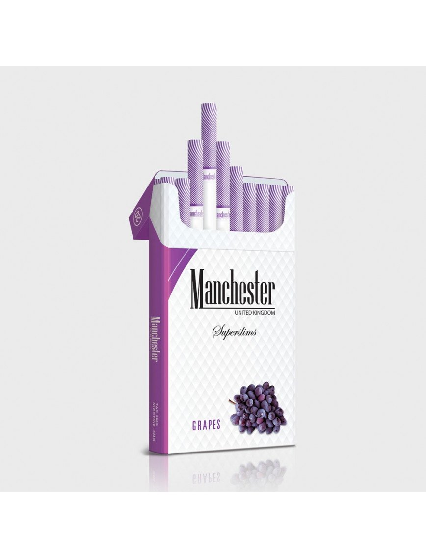 Manchester Superslims Grapes – Üzüm Aromalı ithal Sigara