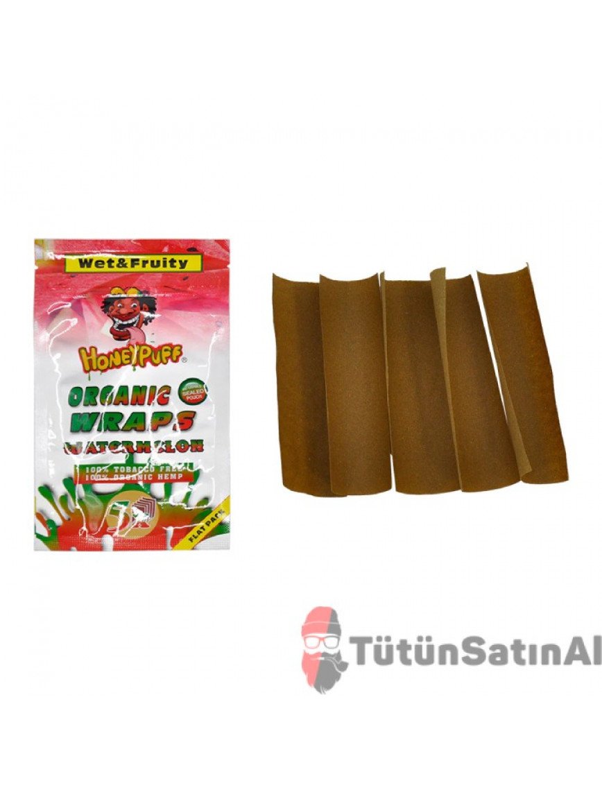 Honeypuff Organic Wraps Watermelon (Karpuz) Aromalı Sarma Kağıdı