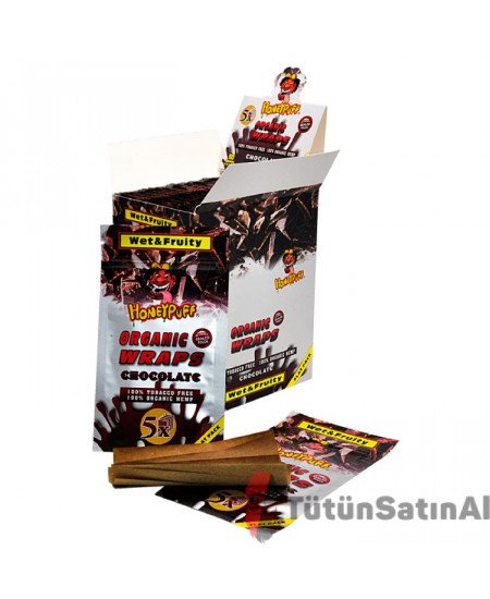 Honeypuff Organic Wraps Chocolate (Çikolata) Aromalı Sarma Kağıdı Honeypuff Organic Wraps Chocolate (Çikolata) Aromalı Sarma Kağıdı