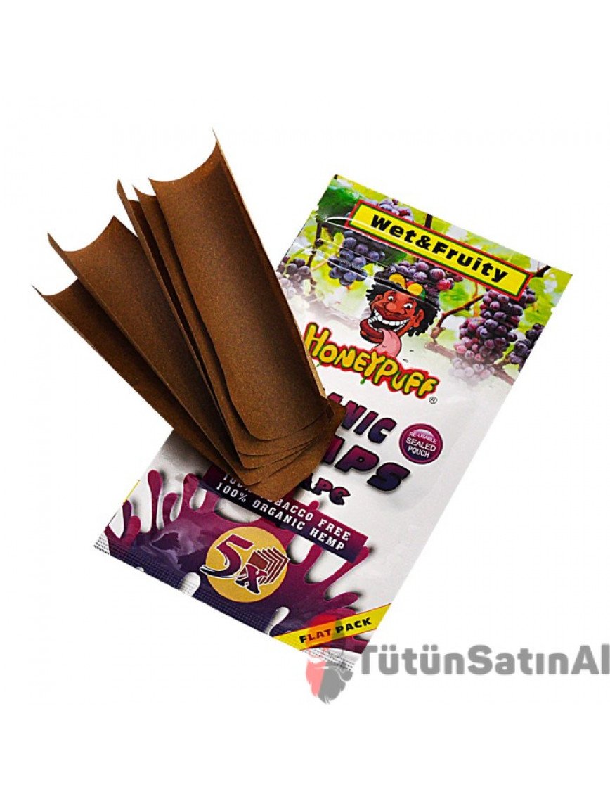 Honeypuff Organic Wraps Grape (Üzüm) Aromalı Sarma Kağıdı Honeypuff Organic Wraps Grape (Üzüm) Aromalı Sarma Kağıdı