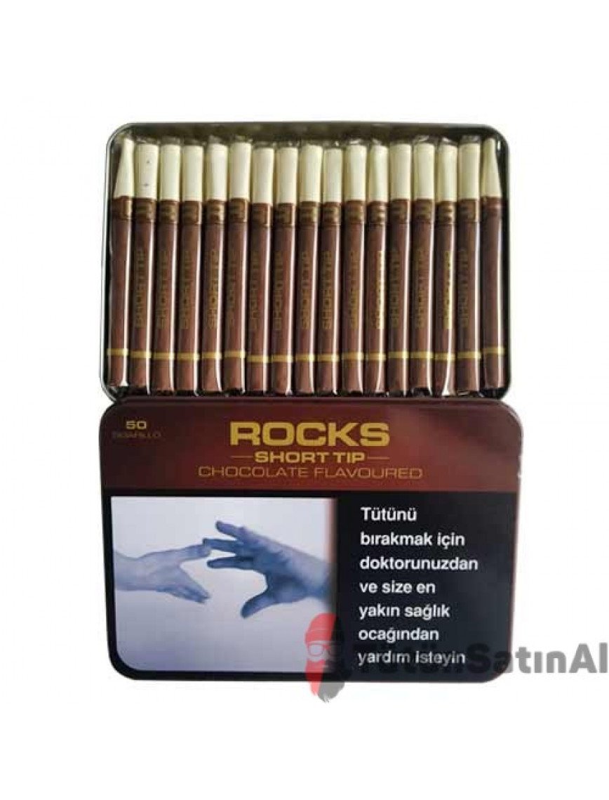 Rocks Short Tip Chocolate Sigarillo- Çikolata Aromalı