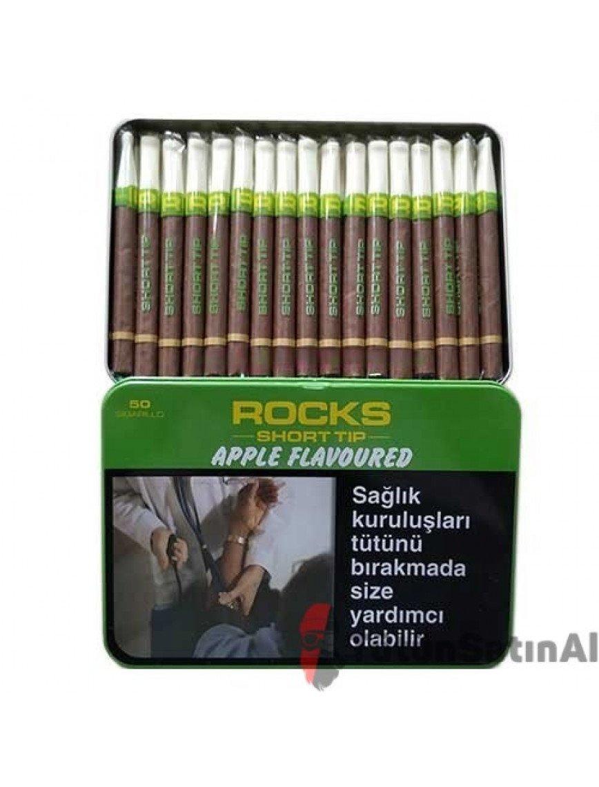 Rocks Short Tip Apple Sigarillo - Elma Aromalı