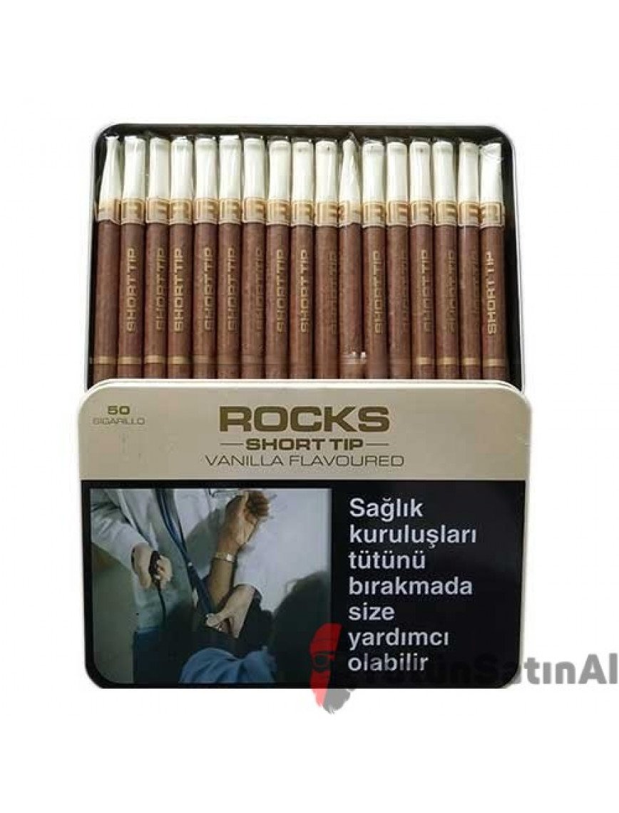 Rocks Short Tip Vanilla Sigarillo - Vanilya Aromalı