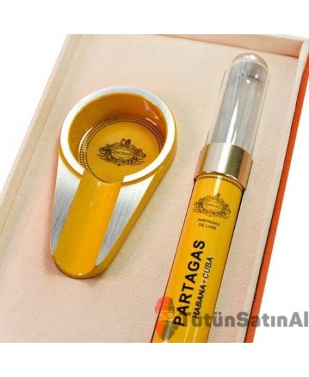 Partagas Tekli Tüp Humidor ve Küllük Seti Partagas Tekli Tüp Humidor ve Küllük Seti