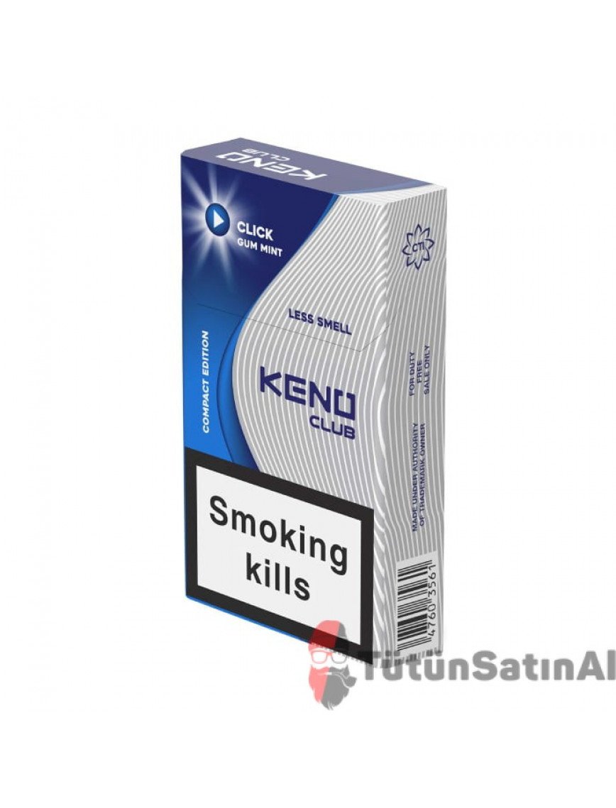 Keno Club Gum Mint (Kalın) İthal Sigara