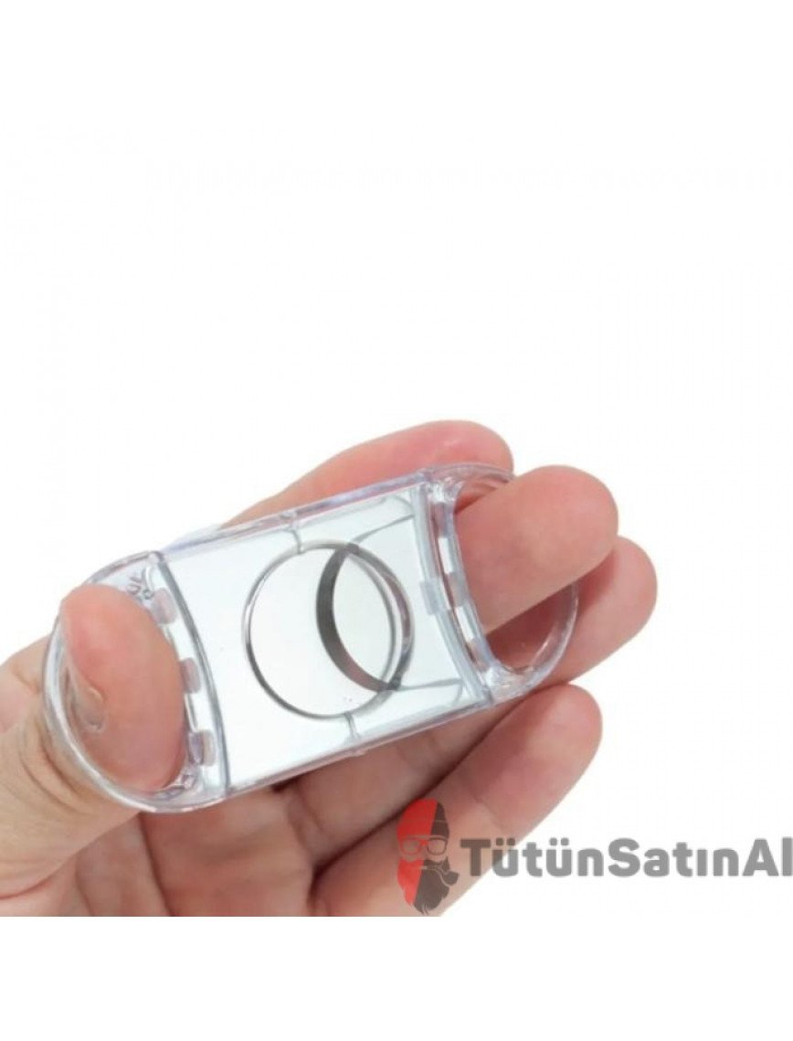 Puro Makası Puro Kesme Makası Plastik (Beyaz Saydam)