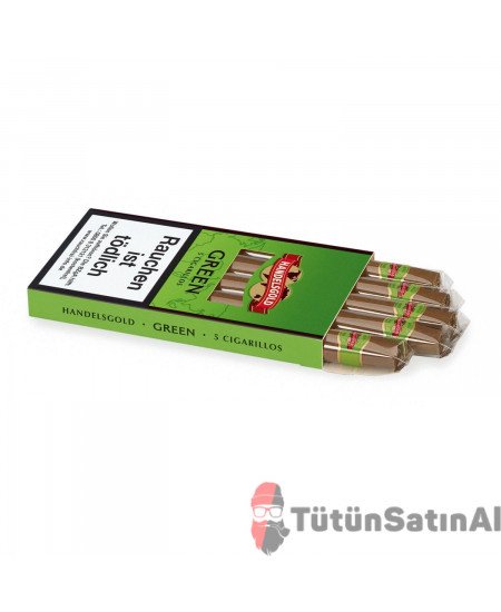 Handesgold Green - Yeşil Elma aromalı 5'li Sigarillo Handesgold Green - Yeşil Elma aromalı 5'li Sigarillo