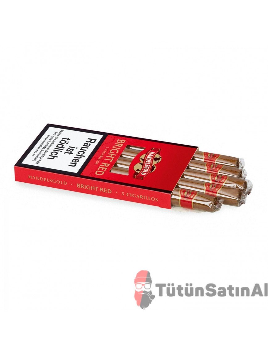 Handelsgold Bright Red - Çilek aromalı 5'li Sigarillo