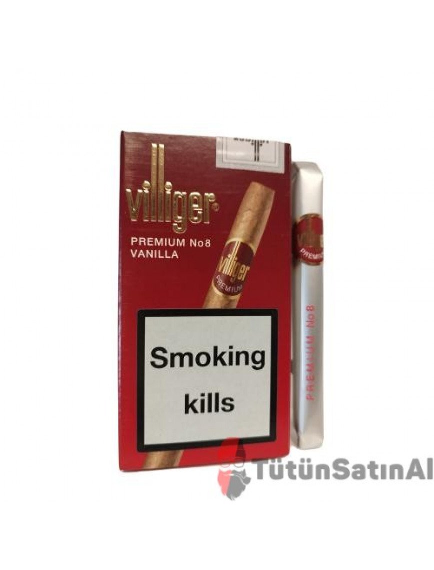 Villiger Premium No 8 Vanilla İthal Puro Villiger Premium No 8 Vanilla İthal Puro
