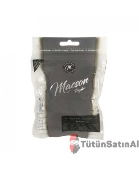 Macson Regular 7,7mm Tütün Sarma Filtresi Macson Regular 7,7mm Tütün Sarma Filtresi