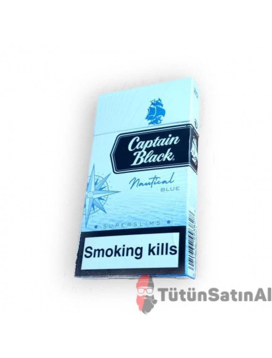 Captain Black Blue Nautical Slim İthal Paket Sigara Captain Black Blue Nautical Slim İthal Paket Sigara