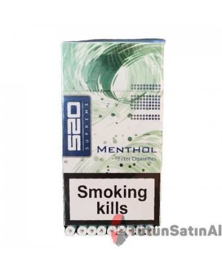 TTL 520 Suprame Slim Menthol Kalpli Filtreli Sigara TTL 520 Suprame Slim Menthol Kalpli Filtreli Sigara