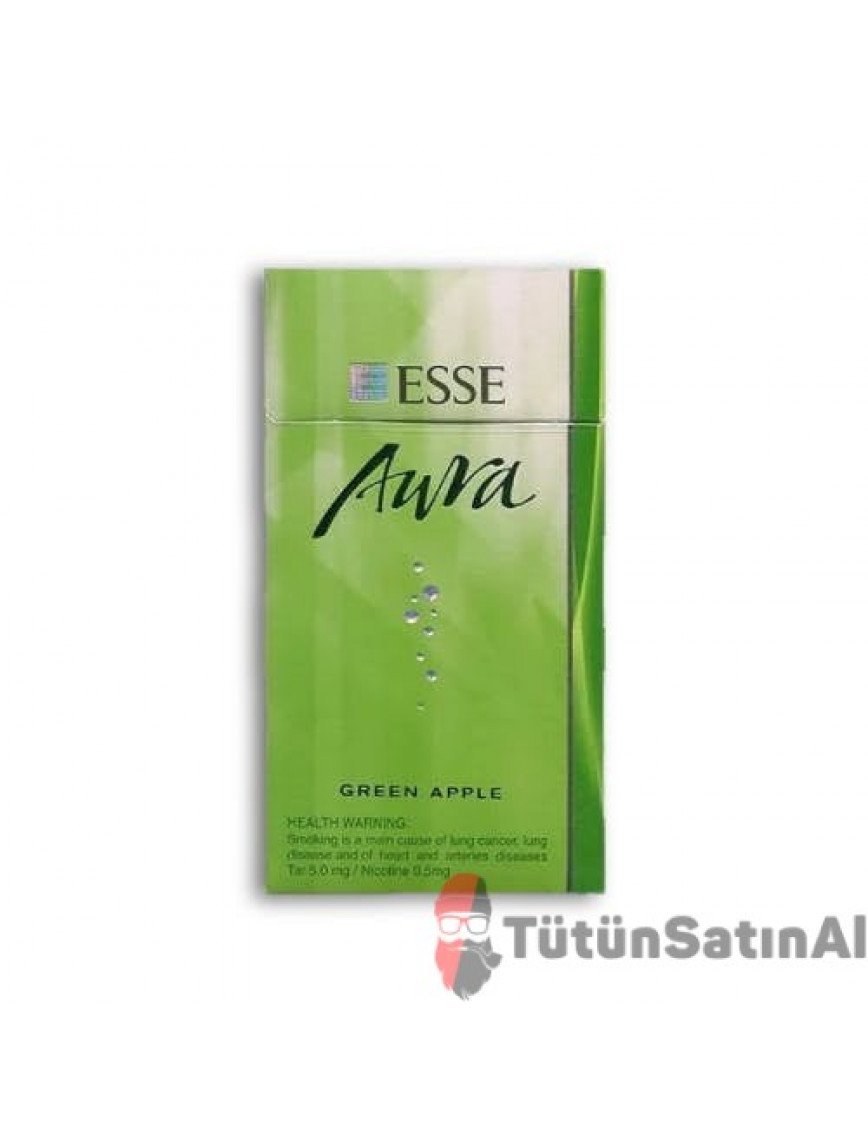 Esse Süper Slim Aura Green Apple Yeşil Elma Aromali İthal Sigara Esse Süper Slim Aura Green Apple Yeşil Elma Aromali İthal Sigara